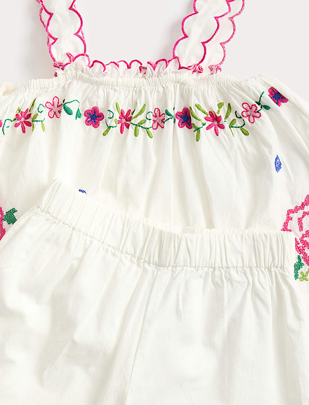 2 Piece Pure Cotton Embroidered Outfit (2-10 Yrs)
