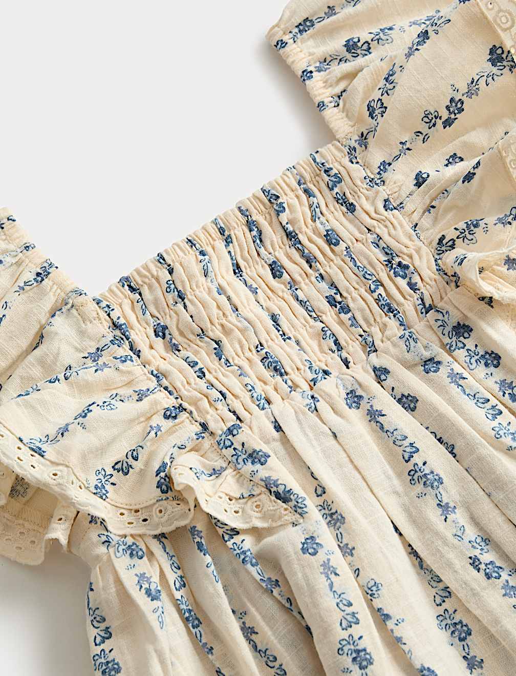 Pure Cotton Ditsy Floral Dress (2-10 Years)