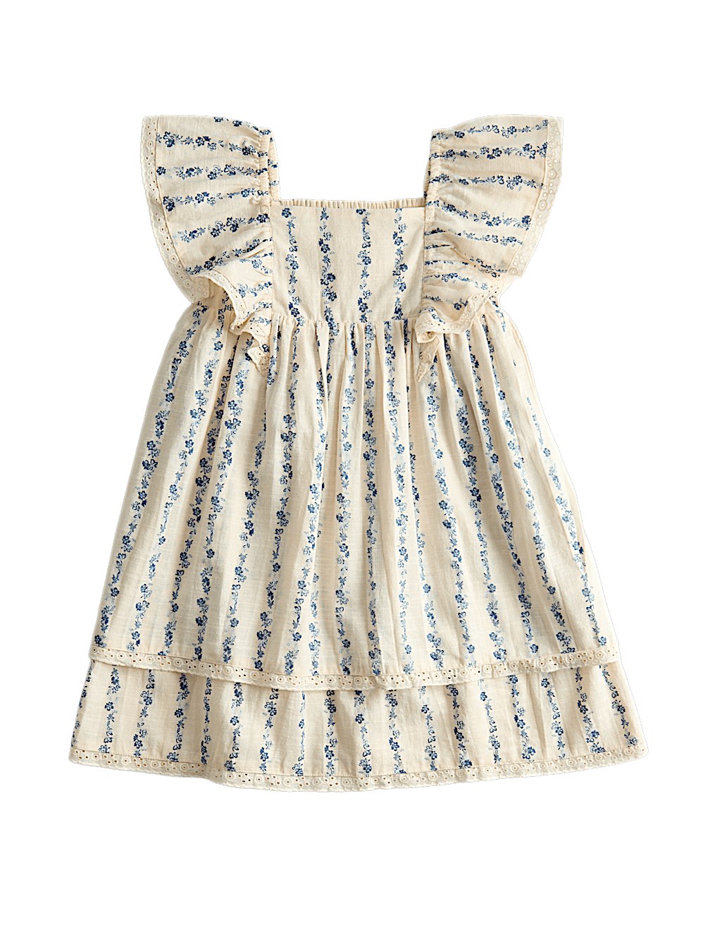 Pure Cotton Ditsy Floral Dress (2-10 Years)