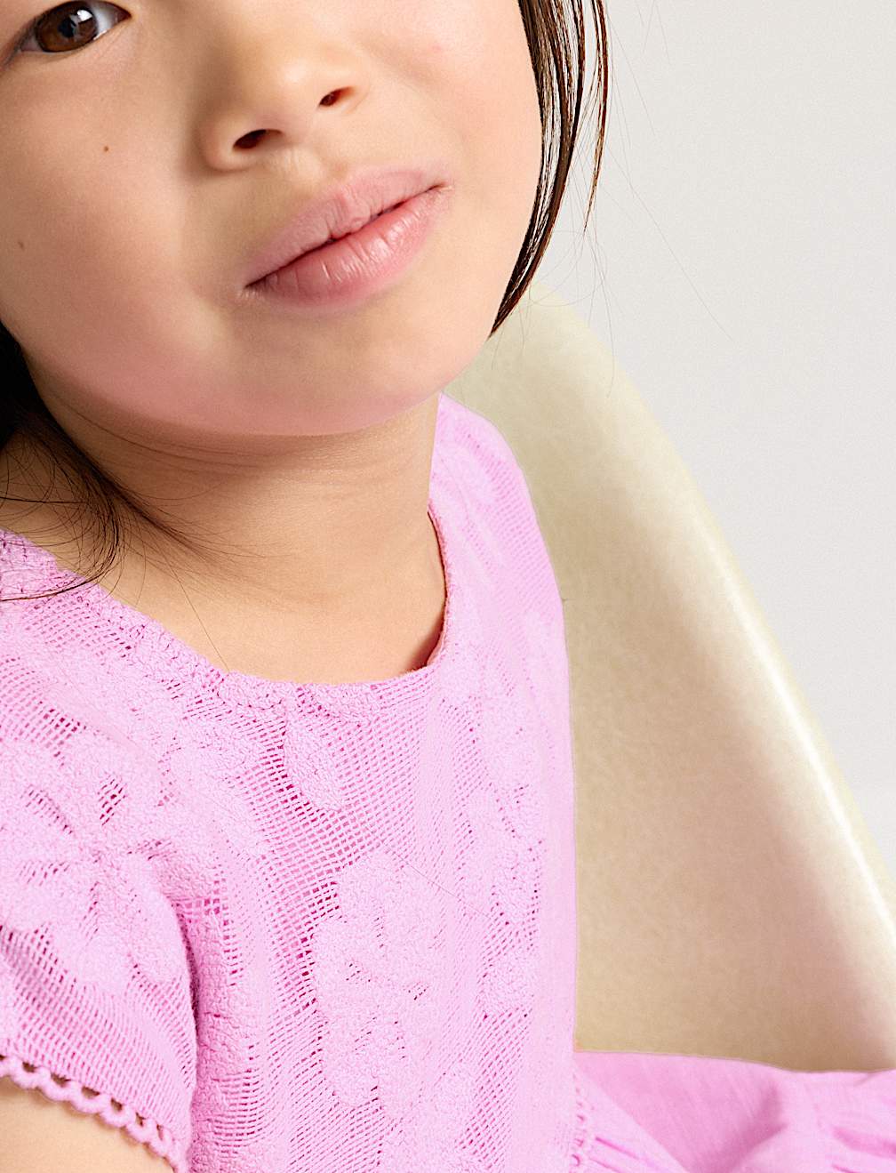Pure Cotton Floral Lace Dress (2-10 Yrs)