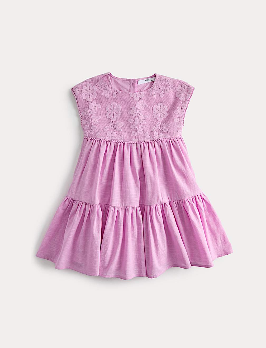 Pure Cotton Floral Lace Dress (2-10 Years)