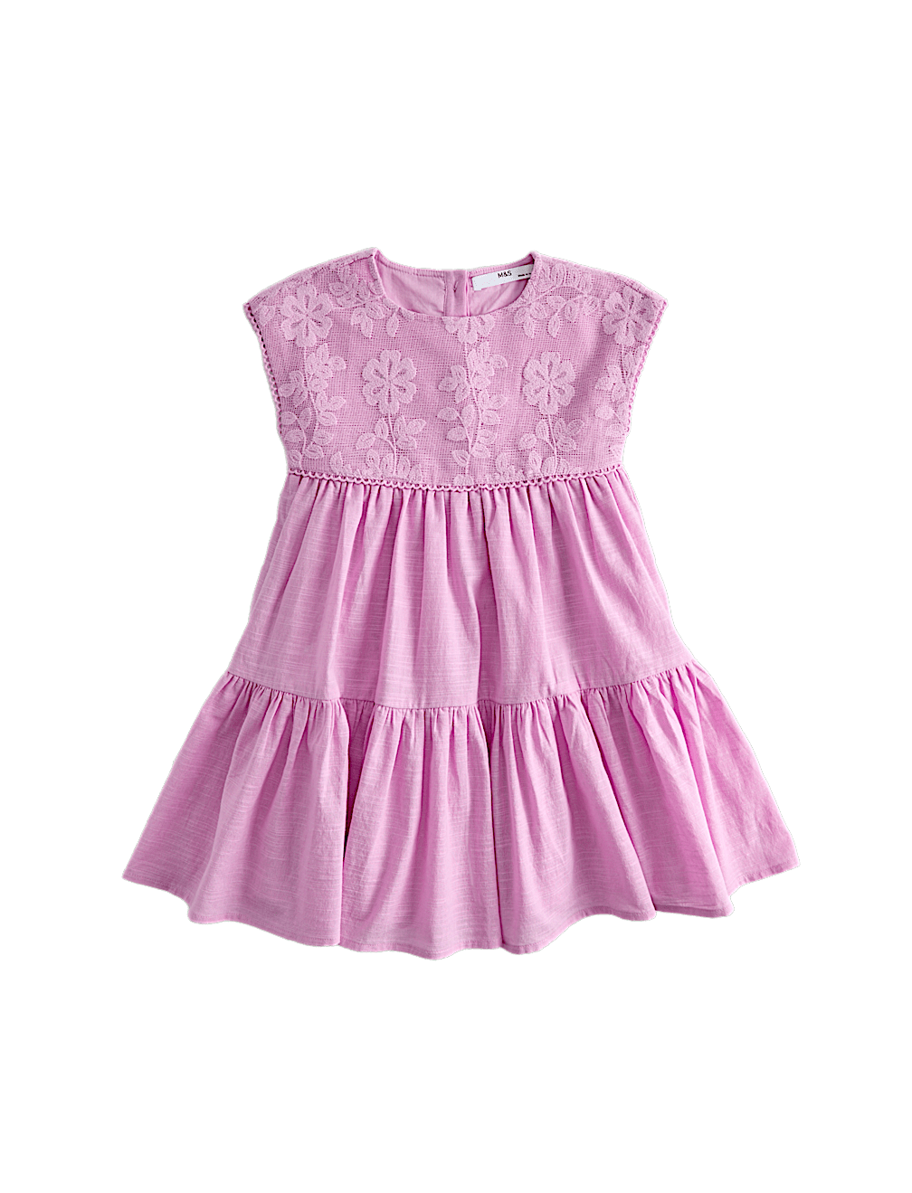 Pure Cotton Floral Lace Dress (2-10 Years)