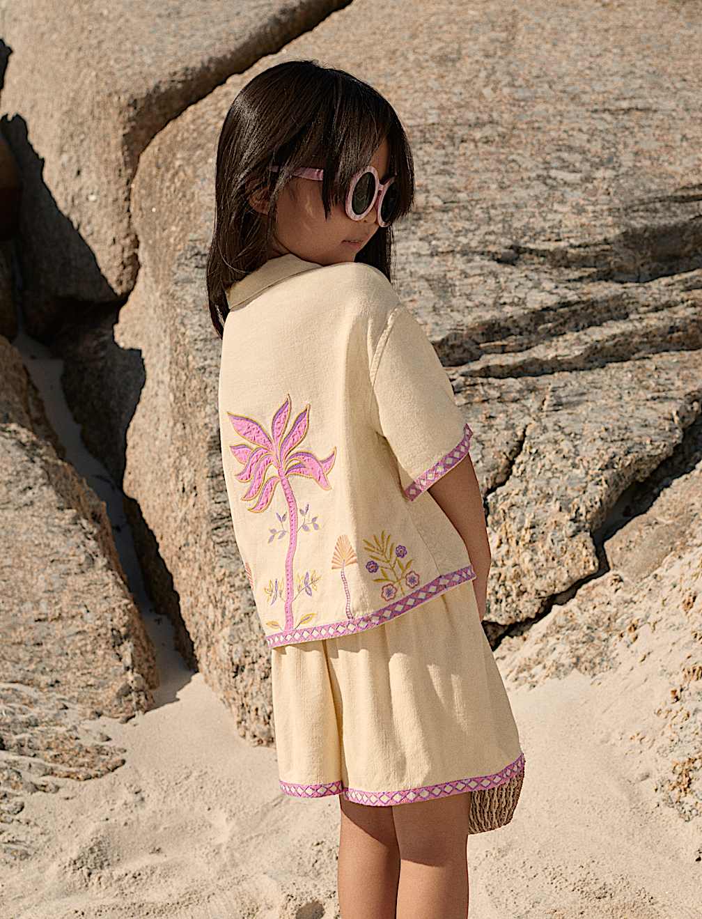 2 Piece Pure Cotton Palm Tree Outfit (2-10 Yrs)