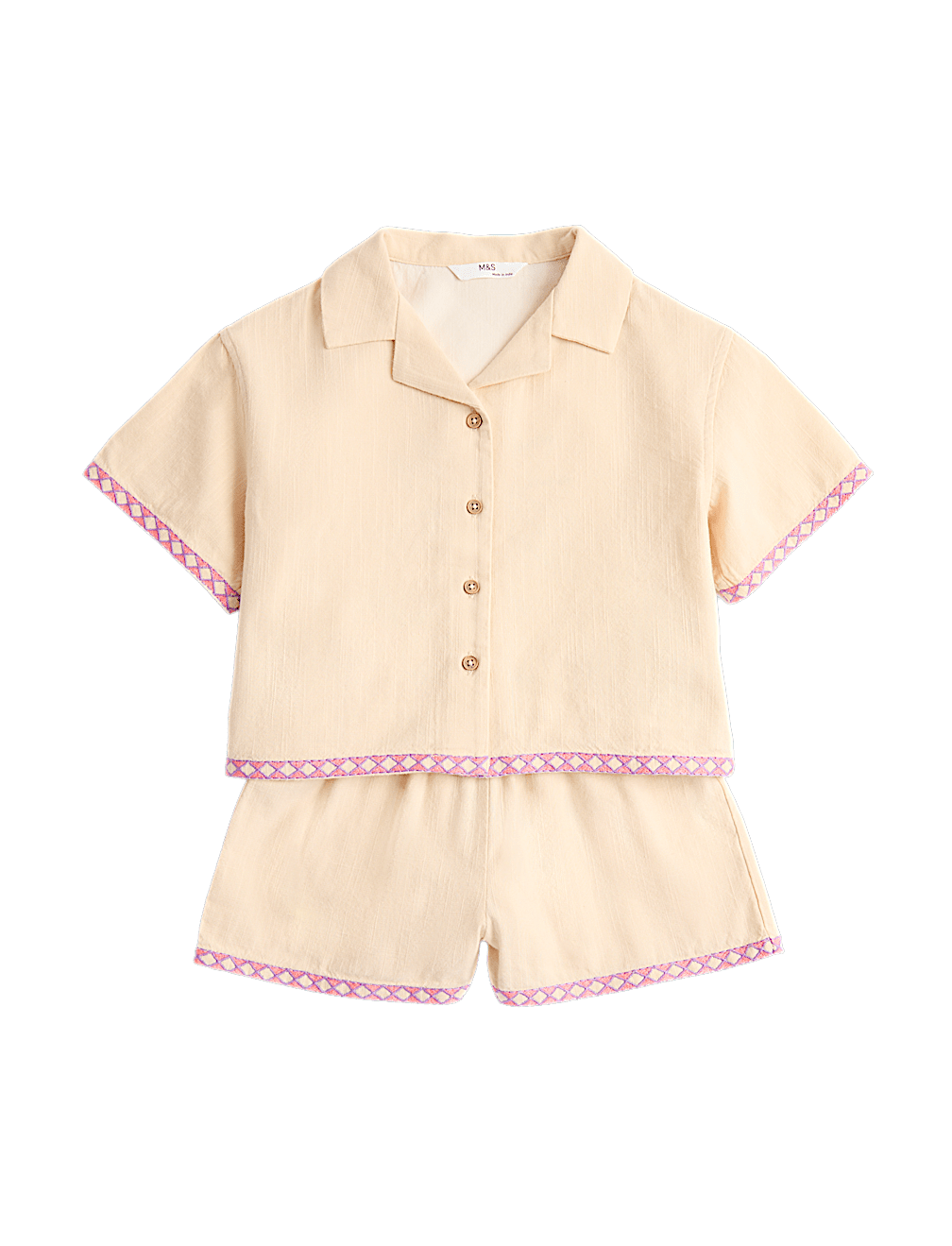 2 Piece Pure Cotton Palm Tree Outfit (2-10 Yrs)