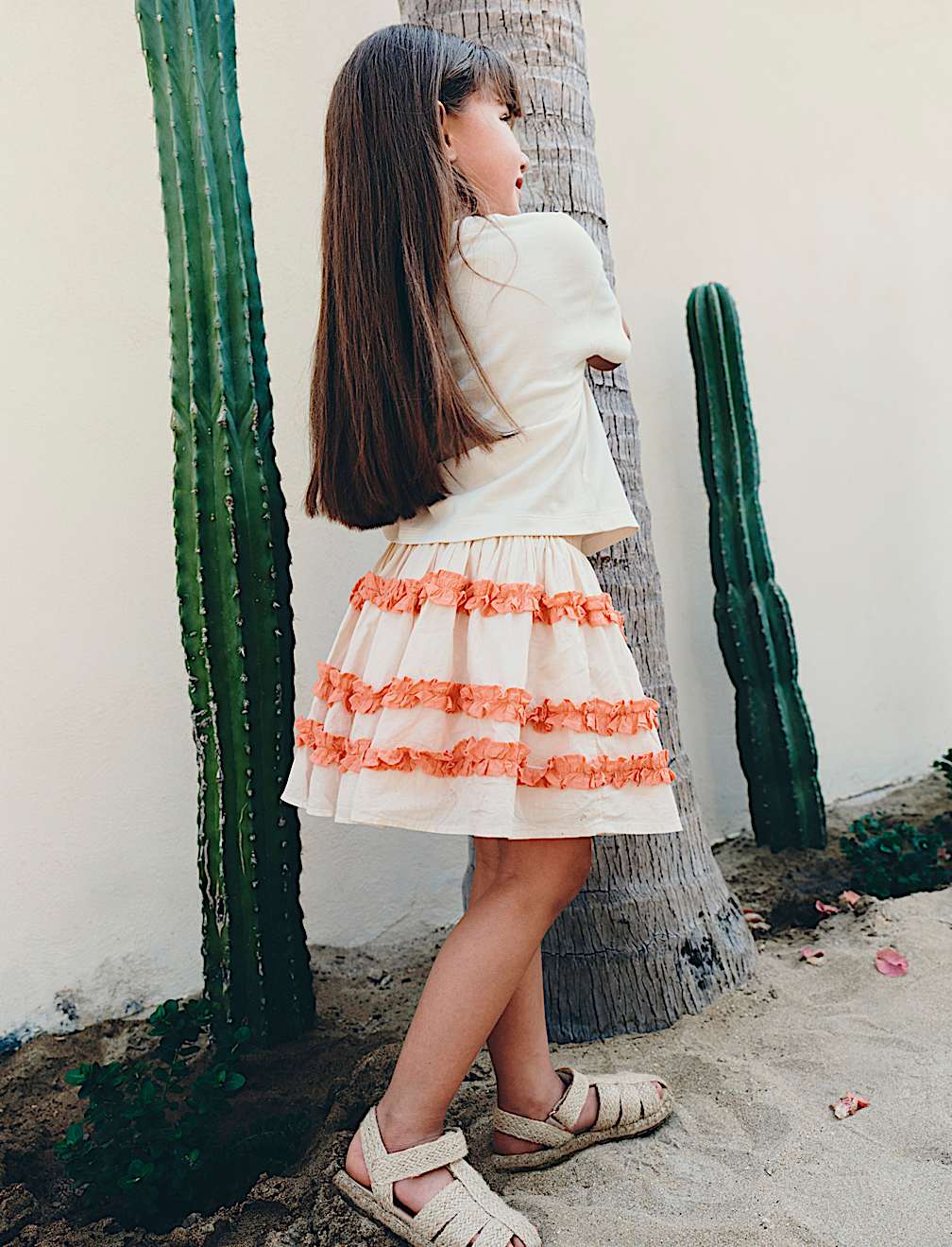 Pure Cotton Ruffle Skirt (2-10 Yrs)