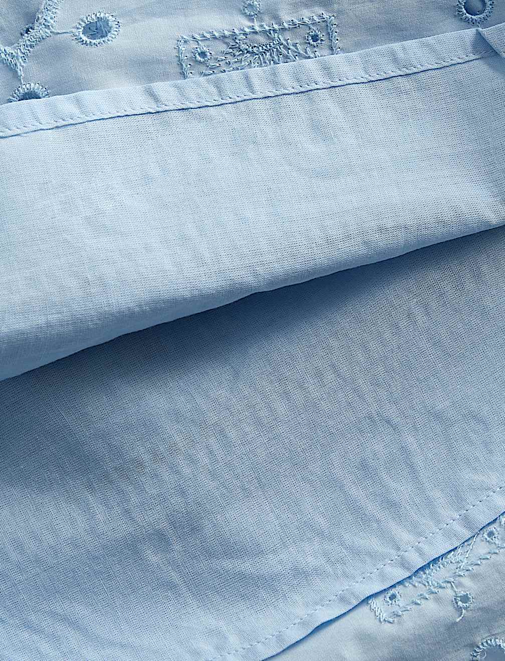 Pure Cotton Broderie Shell Dress (2-8 Yrs)