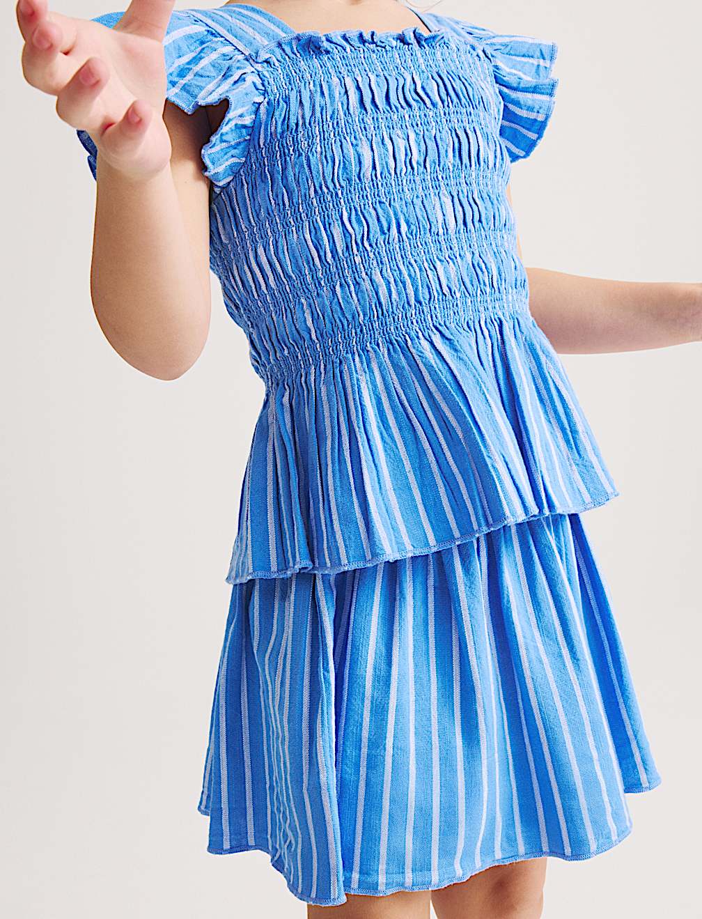 2 Piece Pure Cotton Shirred Outfit (2-8 Yrs)