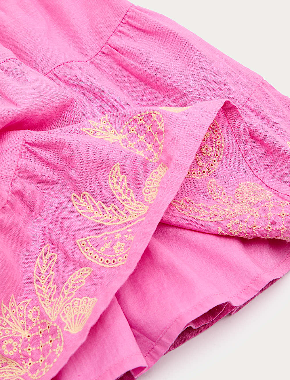 Pure Cotton Embroidered Dress (2-10 Yrs)