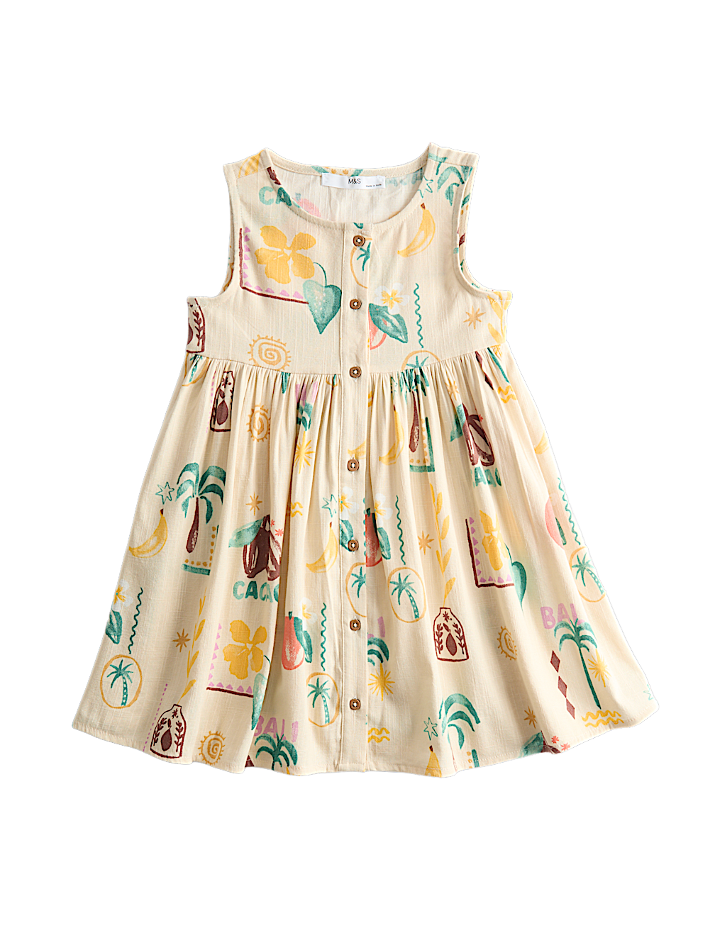 Cotton Rich Island Print Woven Dress (2-10 Yrs)