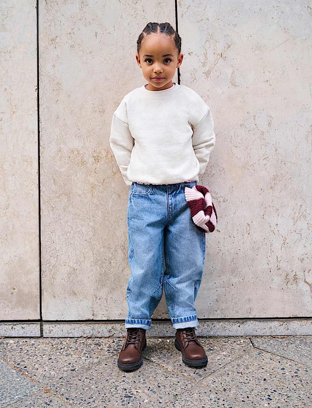Denim Barrel Jeans (2-8 Yrs)