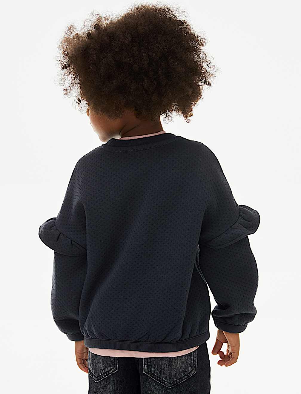 Cotton Rich Sequin Swan Sweatshirt (2-8 Yrs)