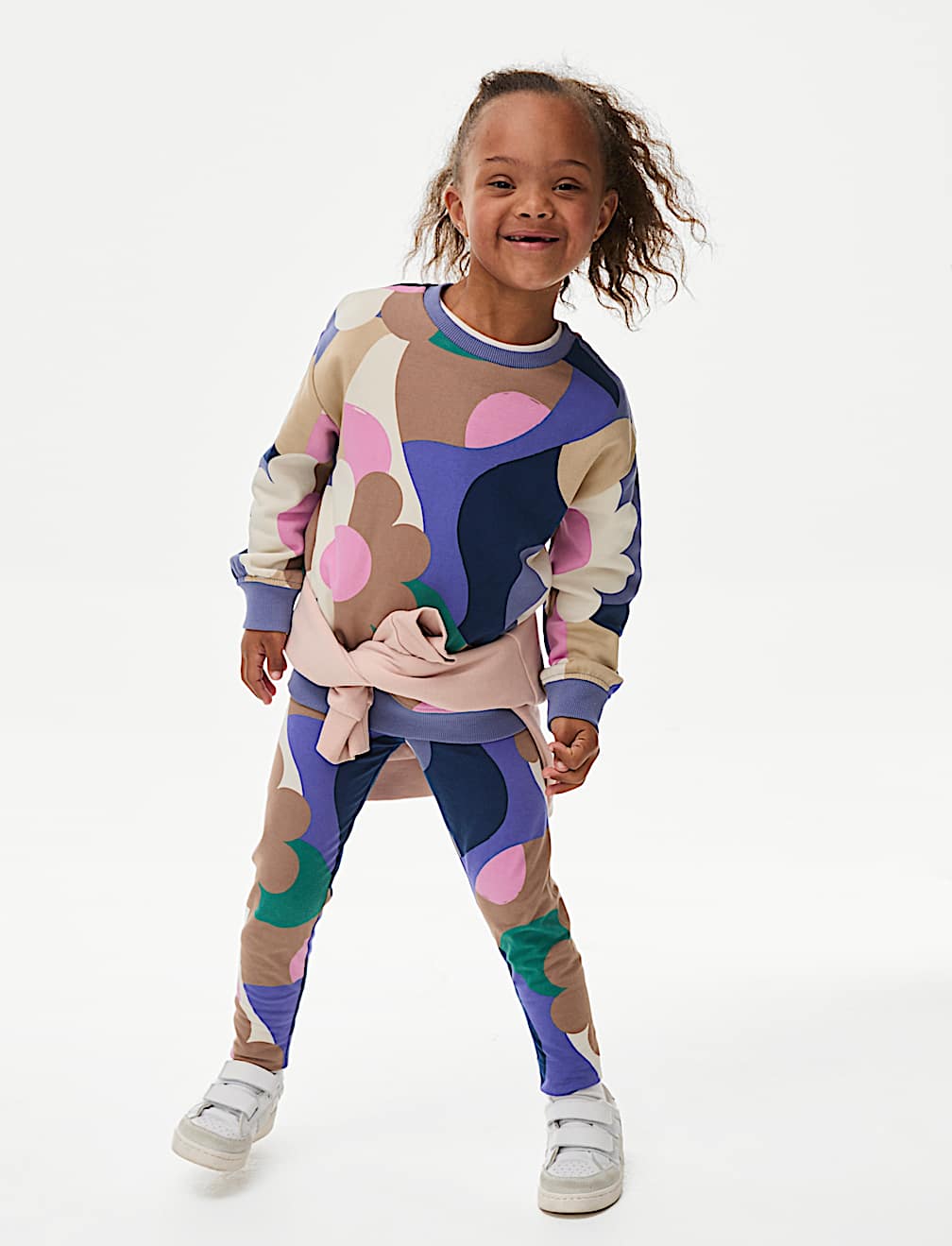 Cotton Rich Abstract Print Sweatshirt (2-8 Yrs)