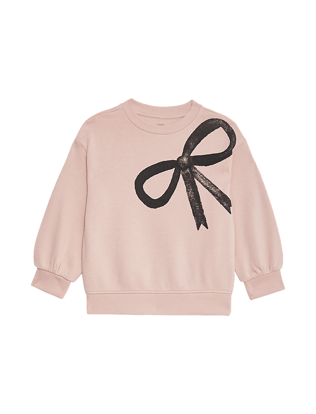 Cotton Rich Bow Sweatshirt (2-8 Yrs)