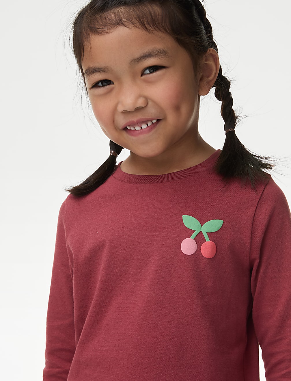 Pure Cotton Cherry Top (2-8 Yrs)