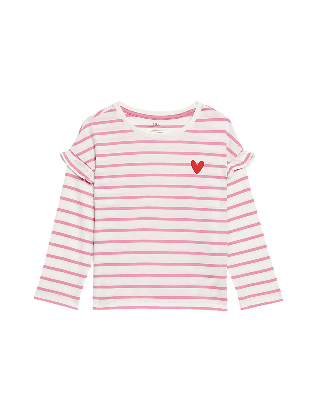 Pure Cotton Striped Top (2-8 Yrs)