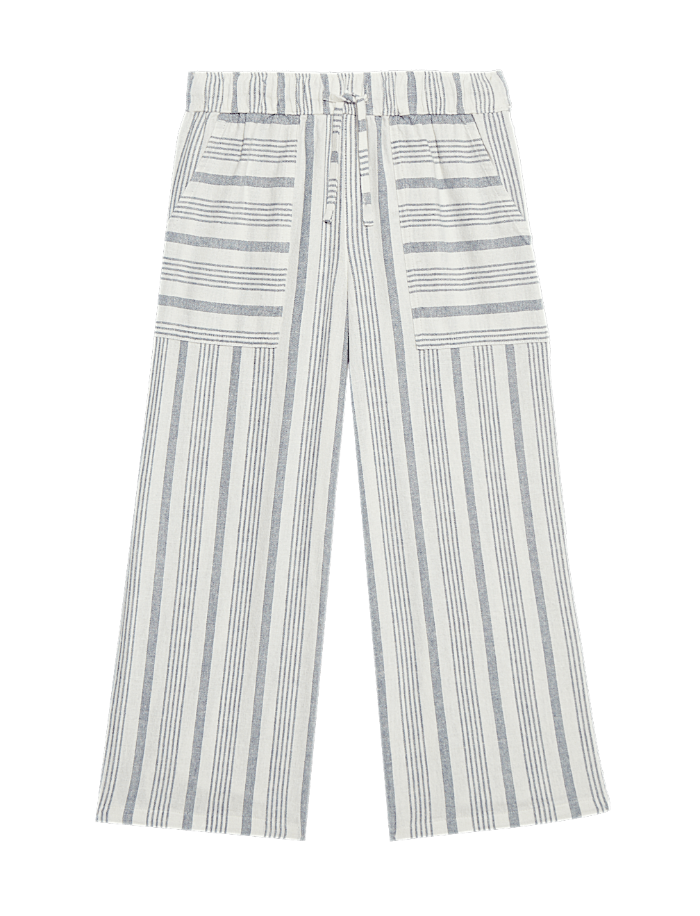 Linen Rich Striped Trousers (2-16 Yrs)