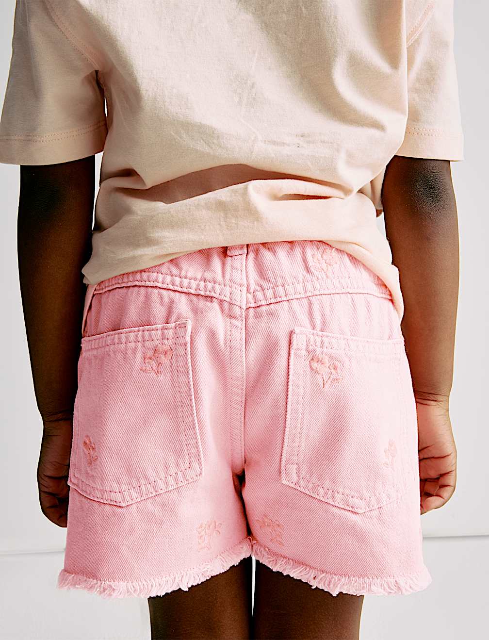 Mom Denim Shorts (2-8 Yrs)