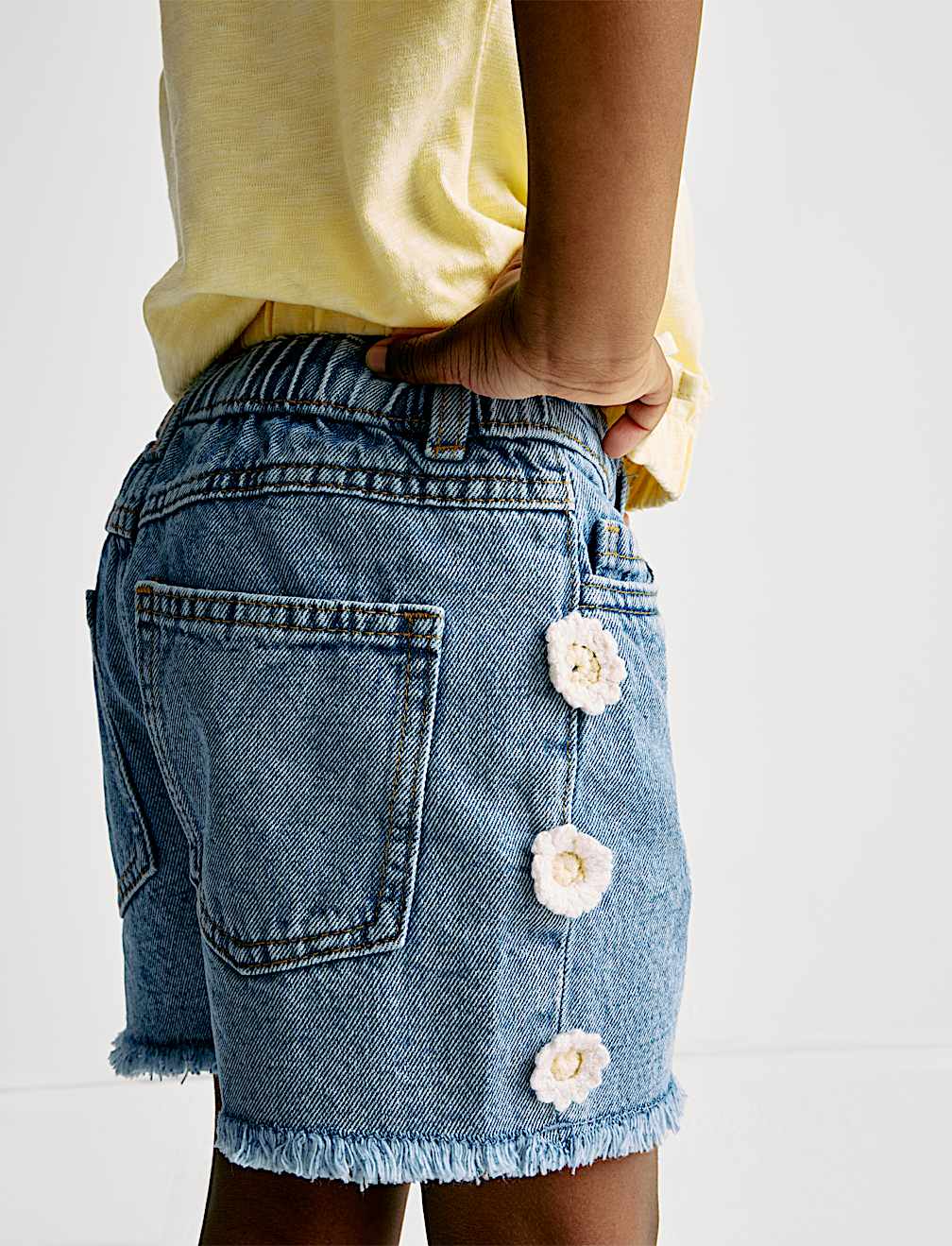 Mom Denim Shorts (2-8 Yrs)