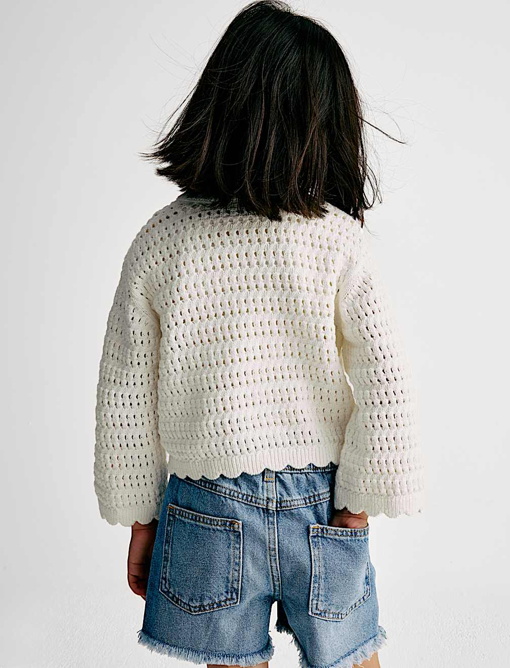 Denim Embroidered Shorts (2-8 Yrs)