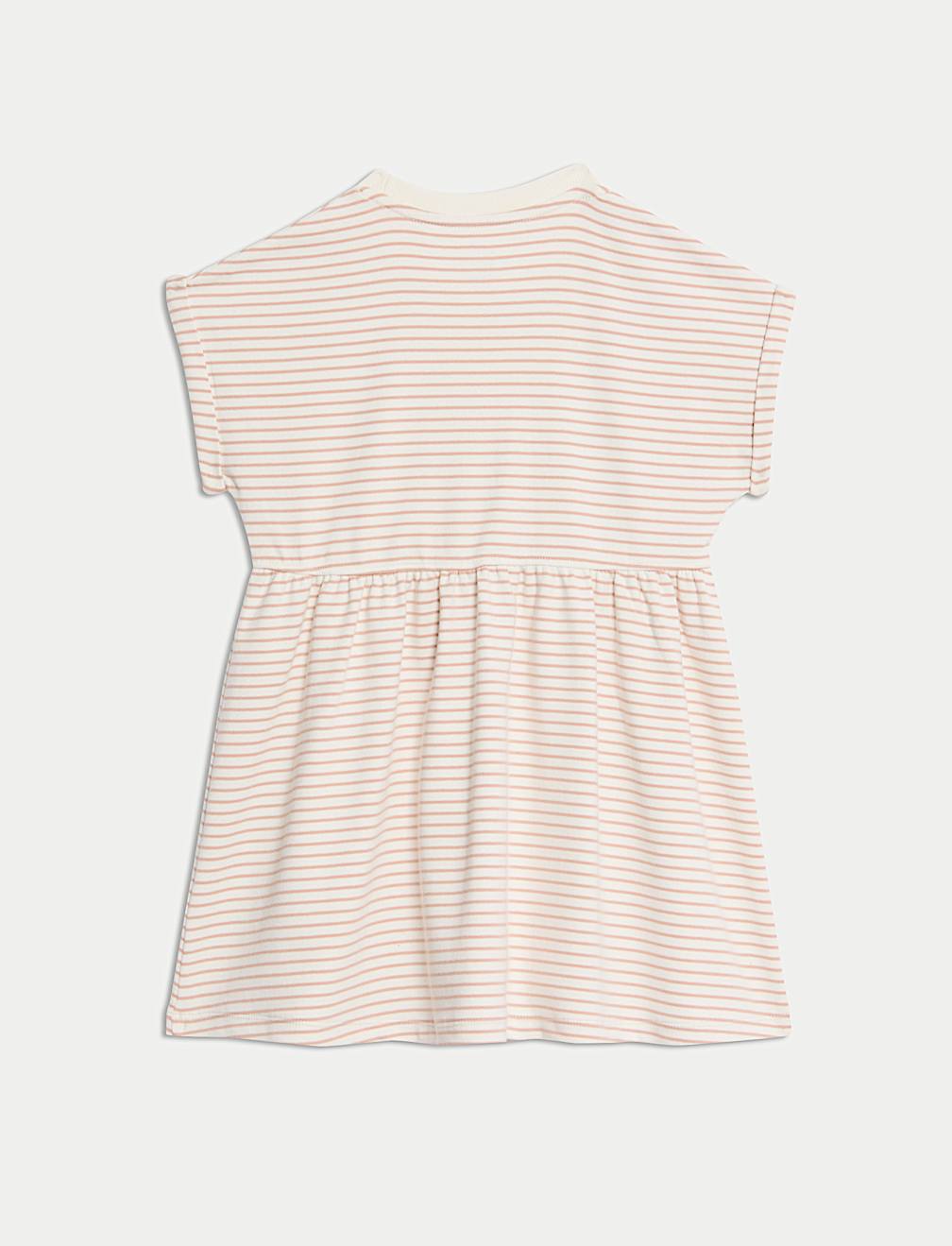 Cotton Rich Striped Dress (2-8 Yrs)