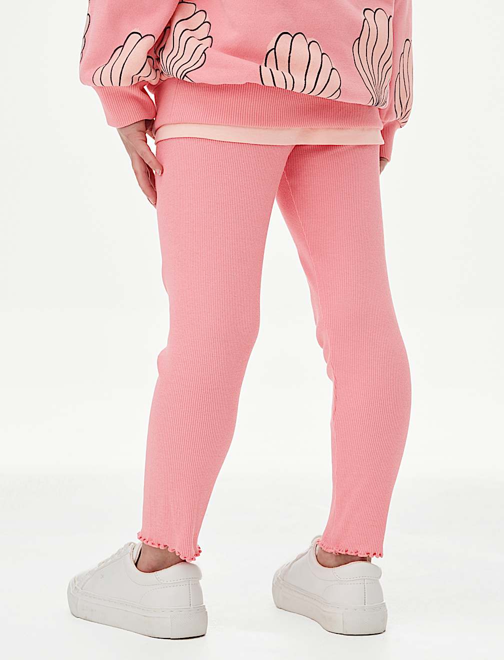 Cotton Rich Ribbed Leggings (2-8 Yrs)