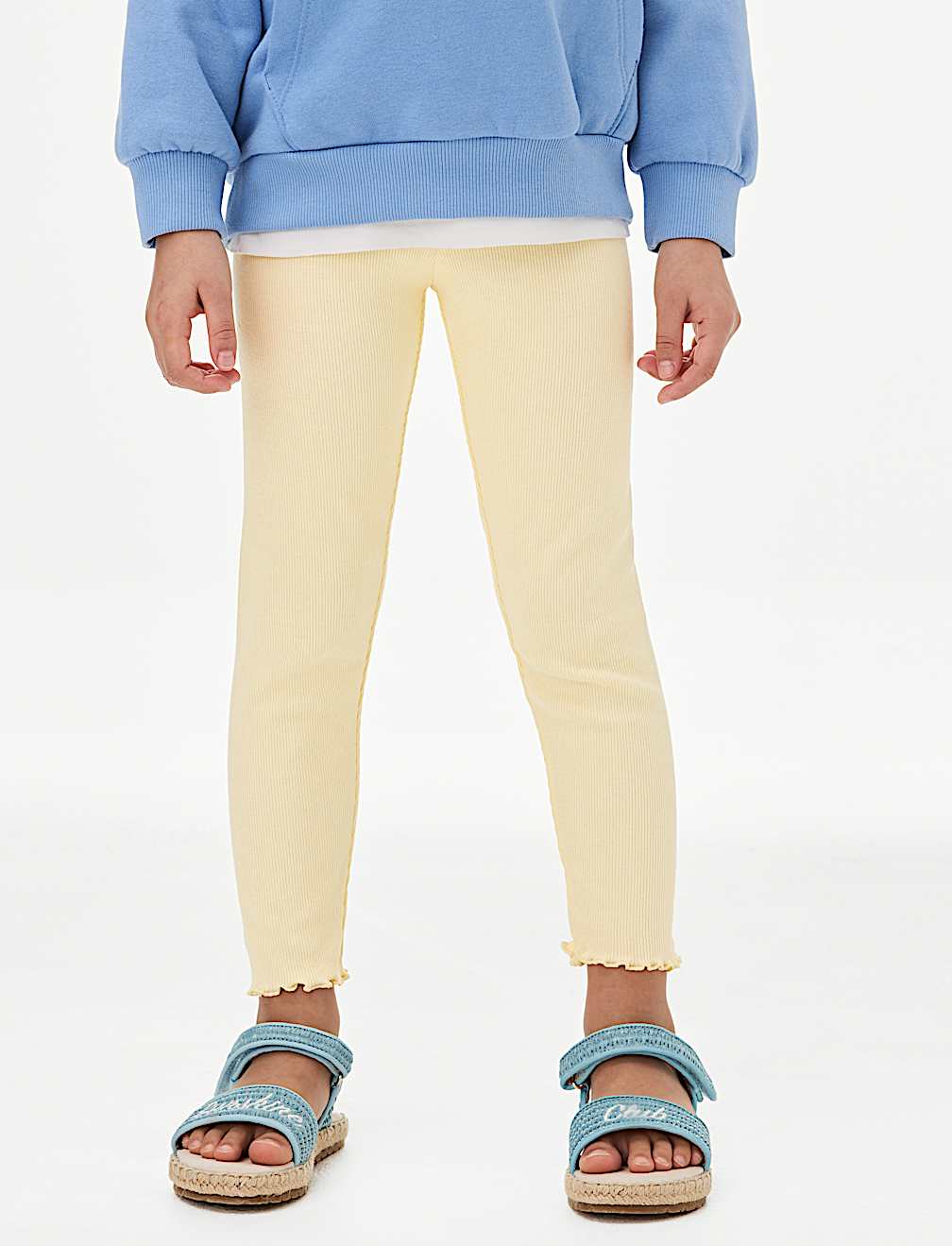 Cotton Rich Ribbed Leggings (2-8 Yrs)