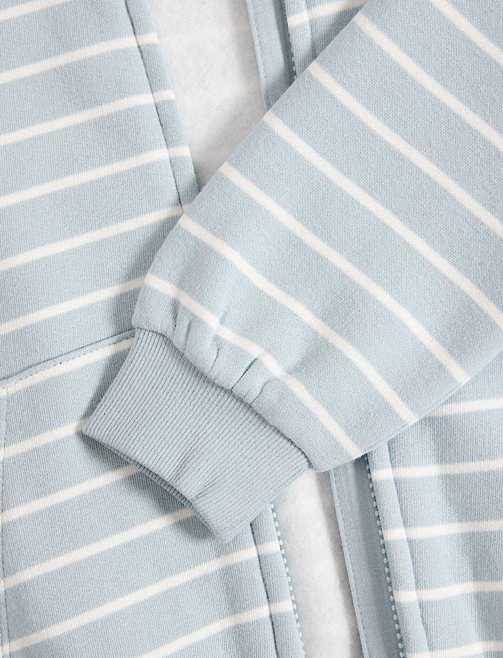 Cotton Rich Striped Hoodie (2-8 Yrs)
