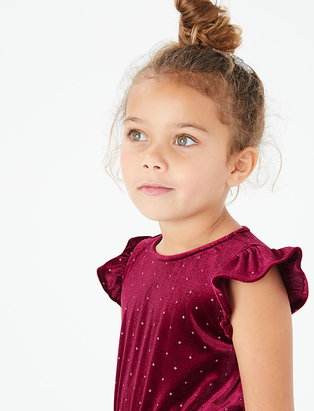 Glitter Spot Print Playsuit & Tights (3 Months - 7 Years)