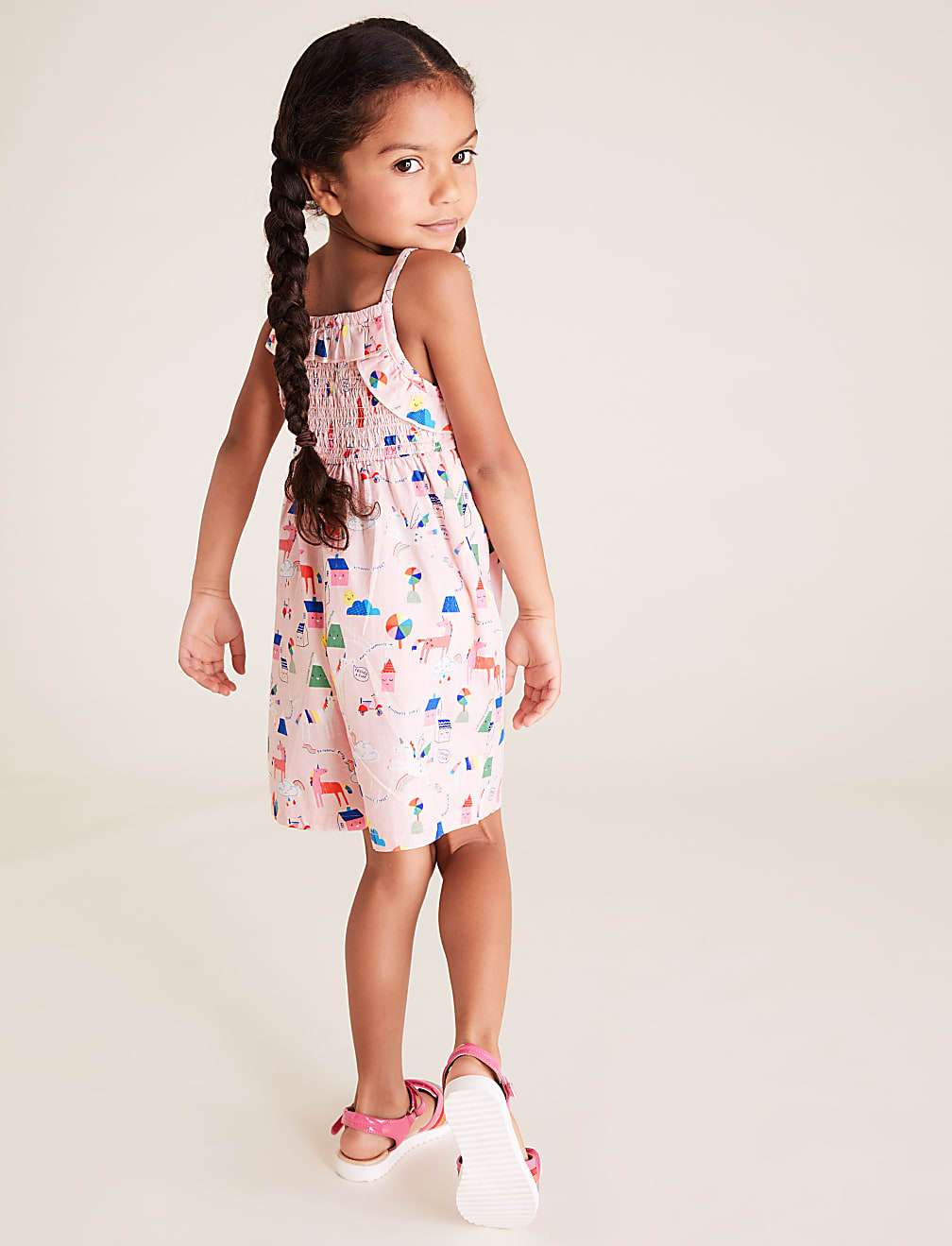 Pure Cotton Unicorn Print Playsuit