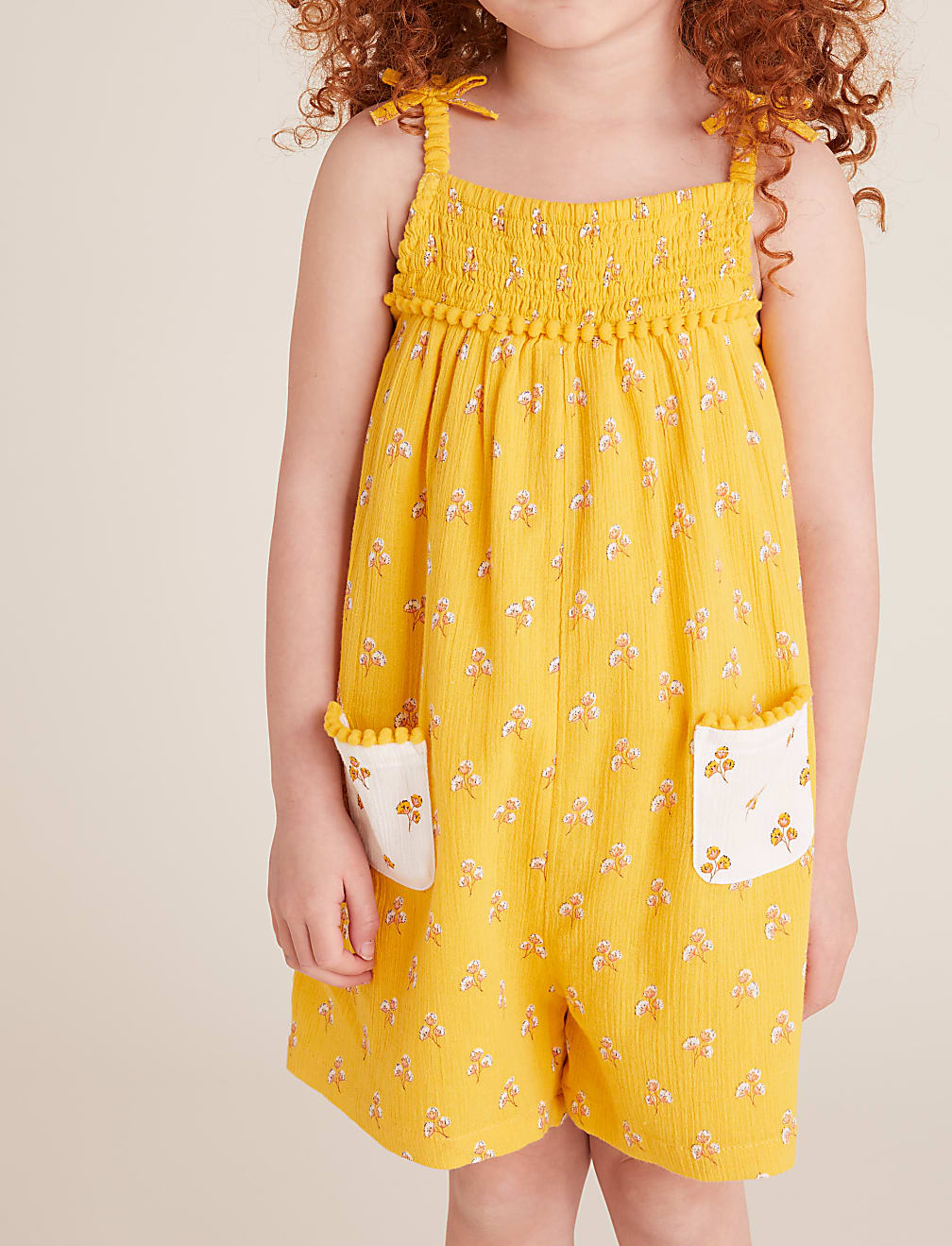 Pure Cotton Floral Playsuit