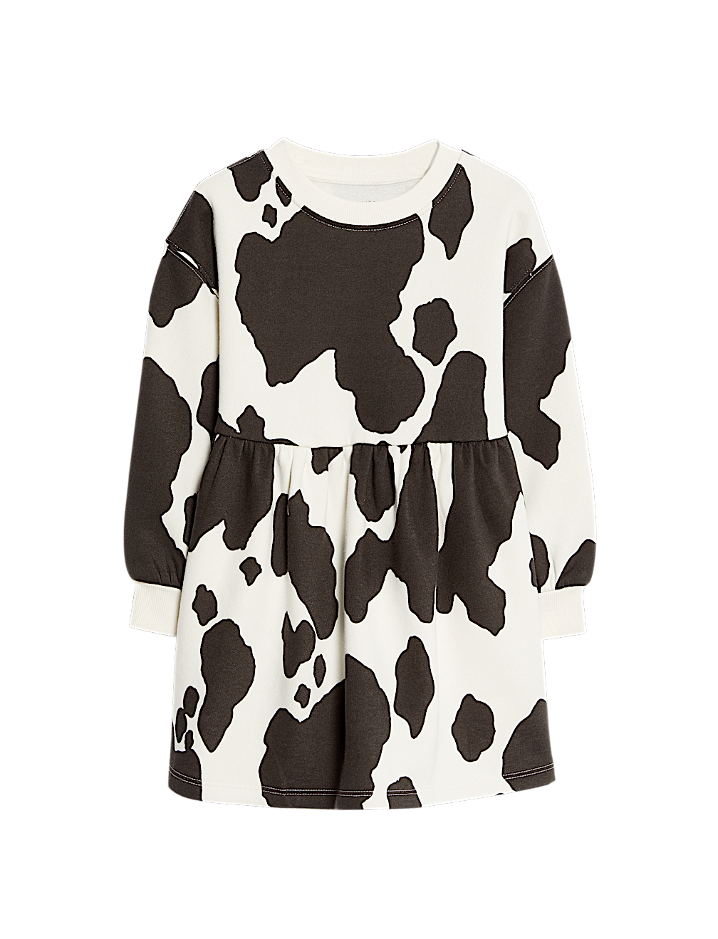 Cotton Rich Cow Print Swing Dress (2-8 Yrs)