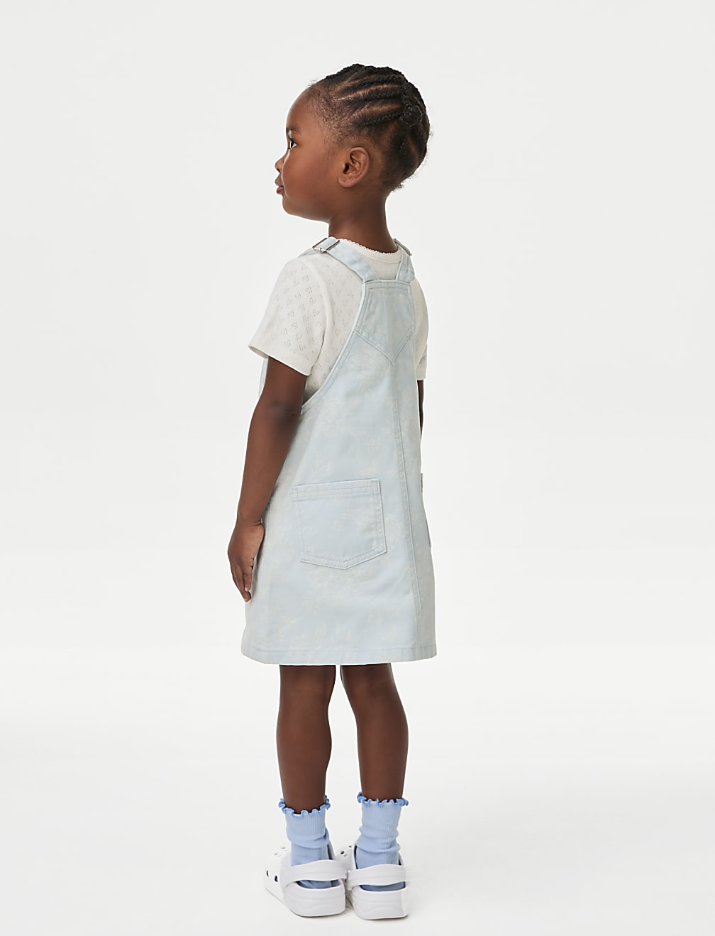 2pc Denim Pinafore Outfit (2-8 Yrs)
