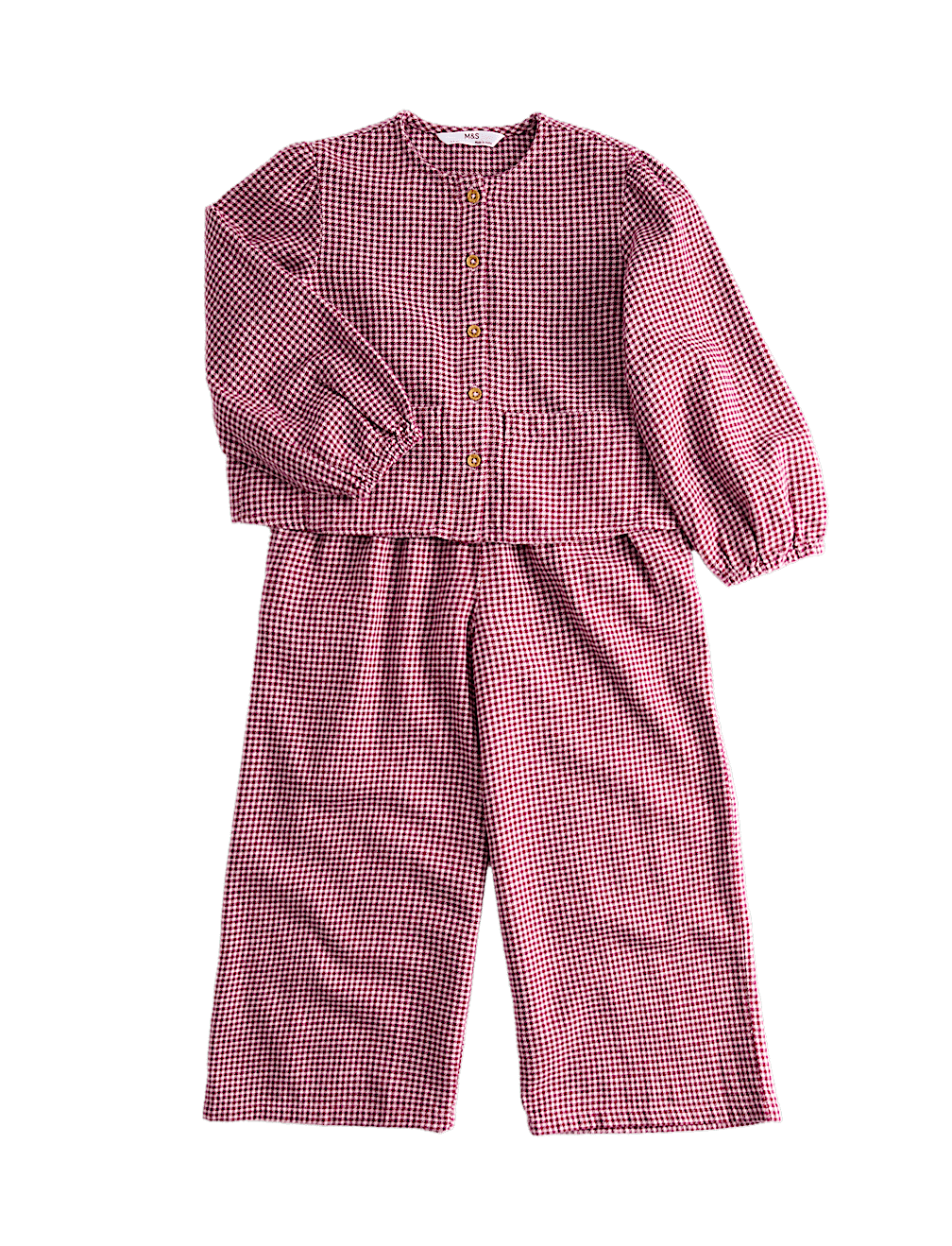 2pc Pure Cotton Checked Top & Bottom Outfit (2-8 Yrs)