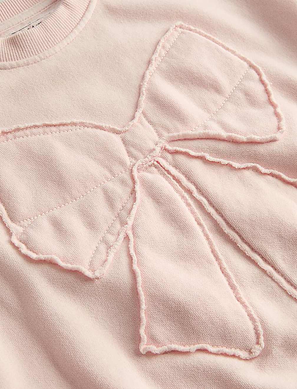 2pc Cotton Rich Bow Sweat Outfit (2-8 Yrs)