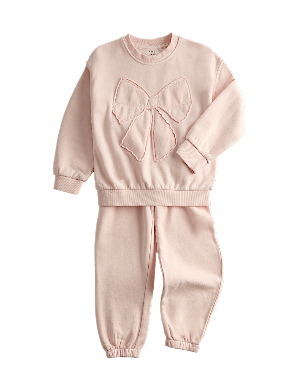 2pc Cotton Rich Bow Sweat Outfit (2-8 Yrs)