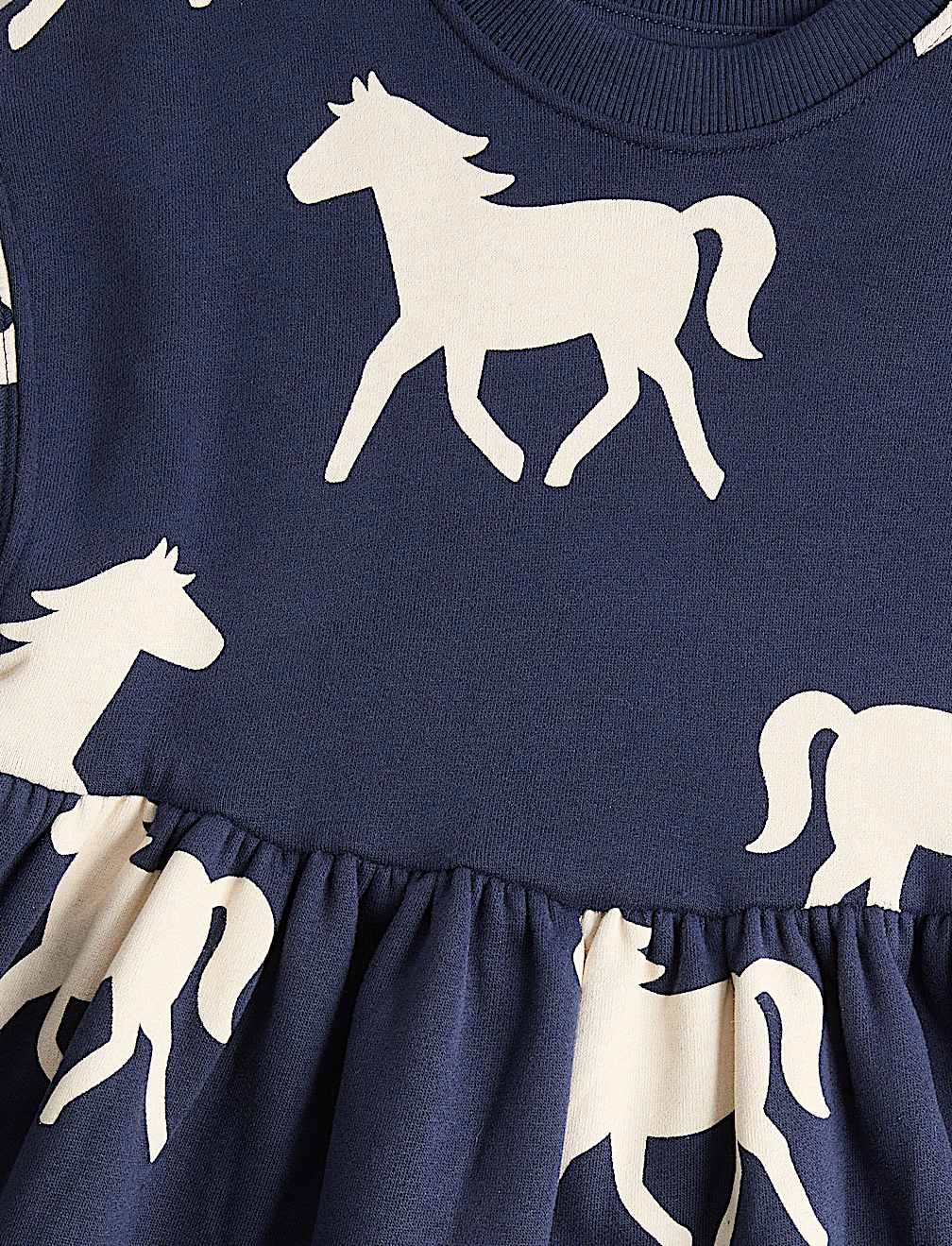 Cotton Rich Horse Sweat Dress (2-8 Yrs)