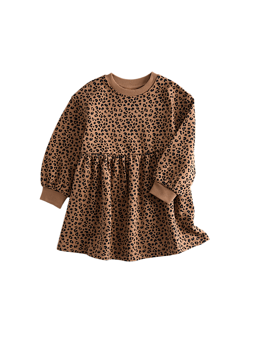 Cotton Rich Leopard Print Sweatdress (2-8 Yrs)