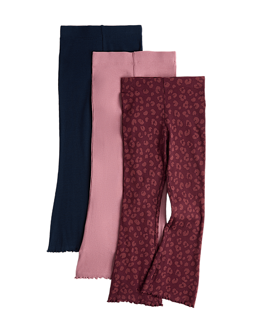 3 Pack Animal Print Kickflare Leggings (2-10 Yrs)