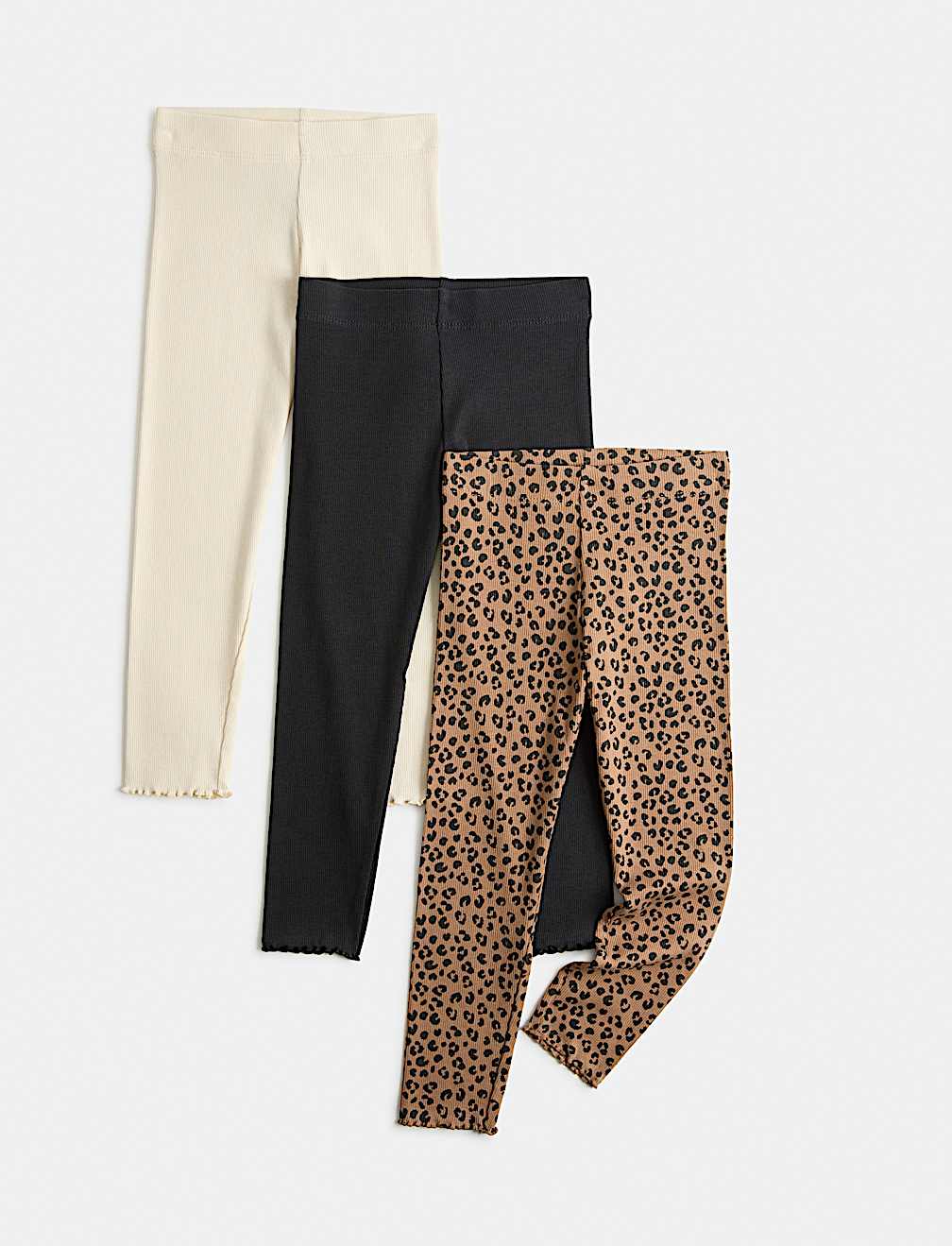 3 Pack Cotton Rich Leggings (2-10 Yrs)