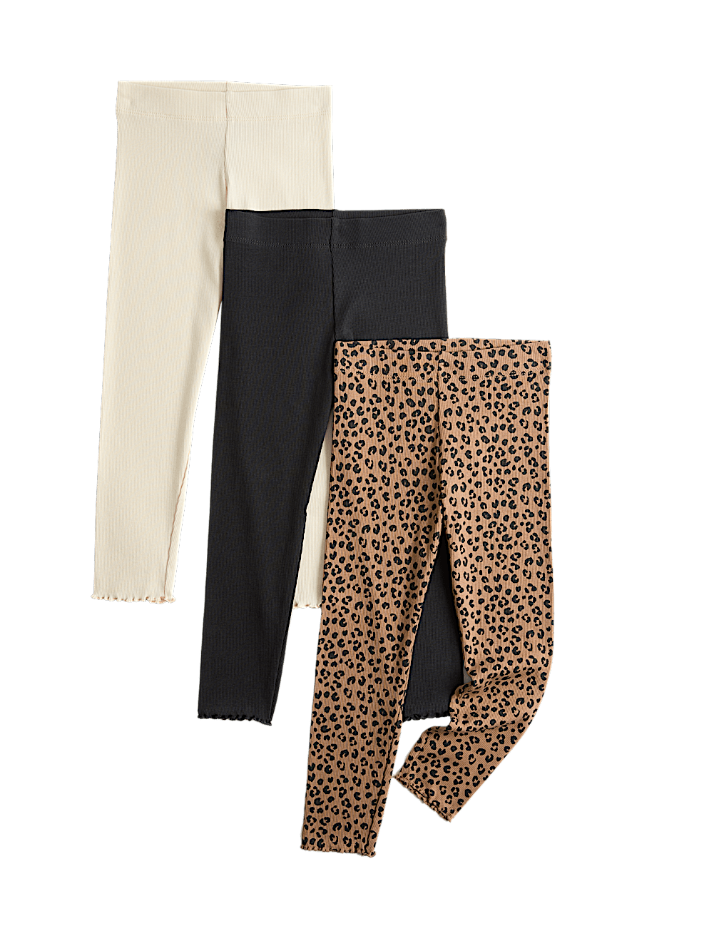3 Pack Cotton Rich Leggings (2-10 Yrs)