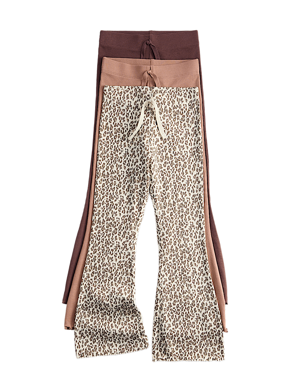 3pk Leopard Print Kickflare Leggings (2-8 Yrs)