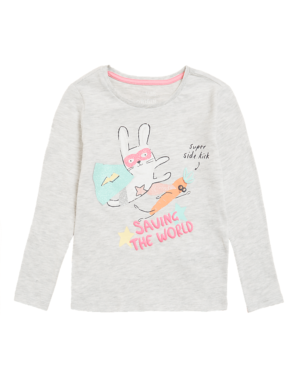 Cotton Mix Printed Round Neck Top