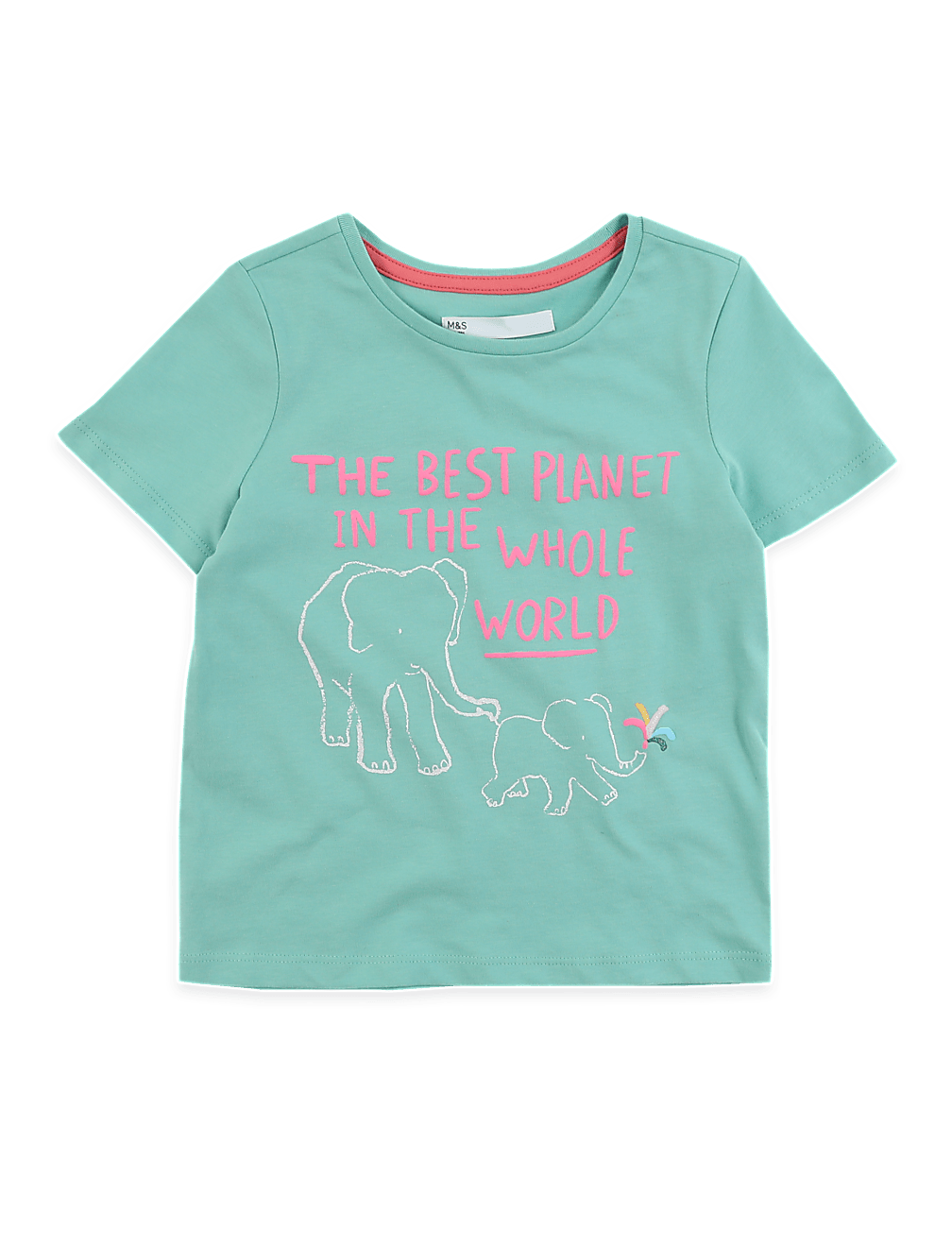 Cotton Elephant Print T-Shirt (2-7 Yrs)