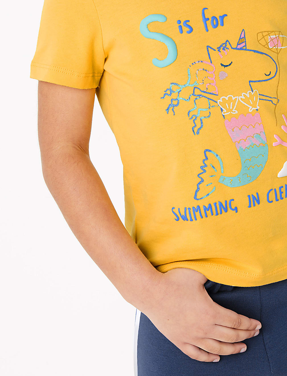 Cotton Mermicorn T-Shirt (2-7 Yrs)