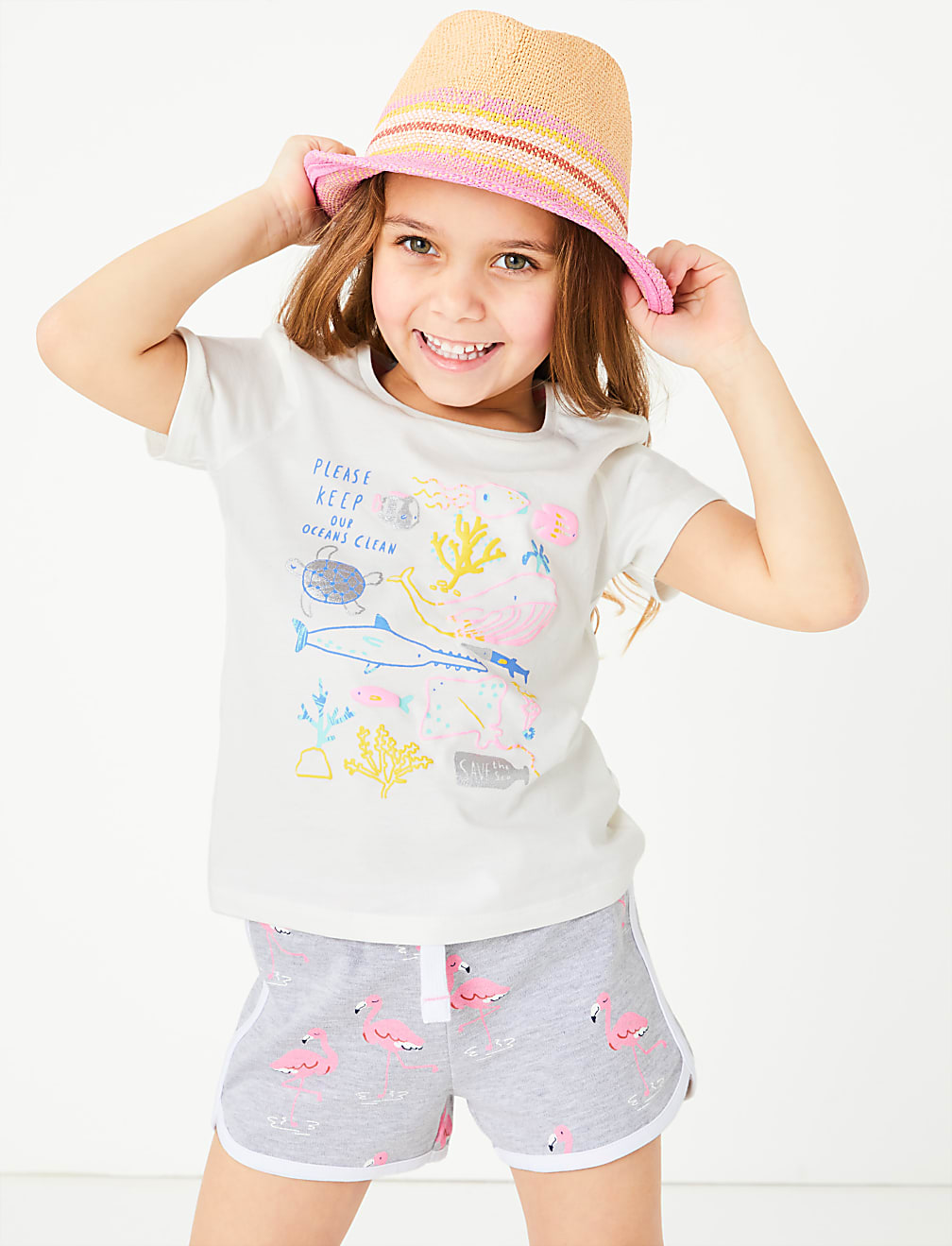 Cotton Sealife Creatures T-Shirt (2-7 Yrs)