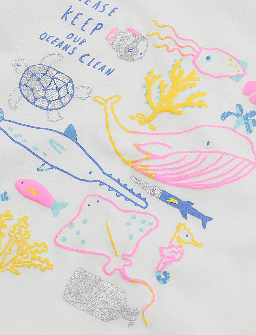 Cotton Sealife Creatures T-Shirt (2-7 Yrs)