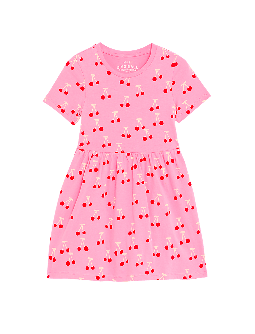 Pure Cotton Printed Round Neck Dress