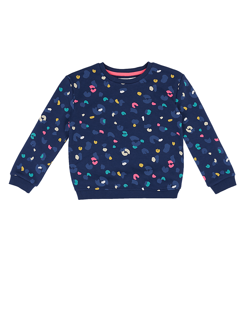 Cotton Rich Leopard Print Sweatshirt (2-7 Yrs)