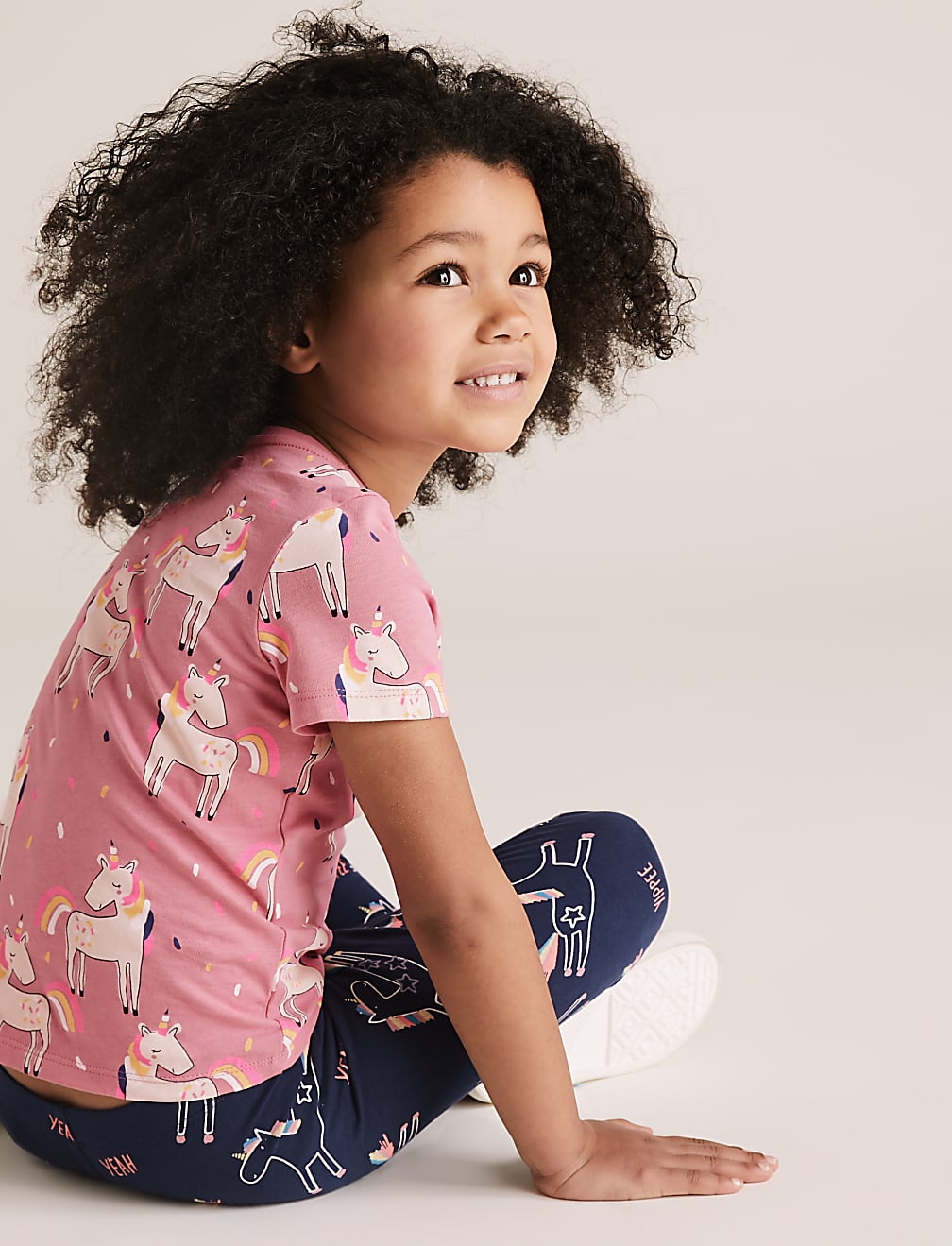 Pure Cotton Unicorn Print T-Shirt (2-7 Yrs)
