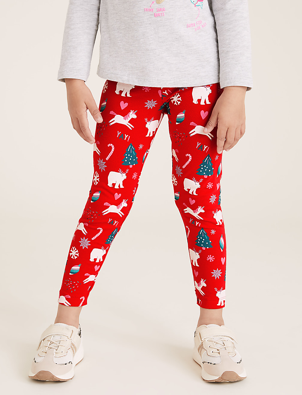Cotton Christmas Leggings (2-7 Yrs)